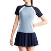 Anta Short Sleeve Pullover Round Neck UV Protection Two-Piece Swimsuit Women swimwear 1826332478-2