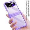 Transparent TPU Shockproof Case Galaxy Z Flip 3 4 Flexible Bumper With Air Cushion Protection Hinge Guard