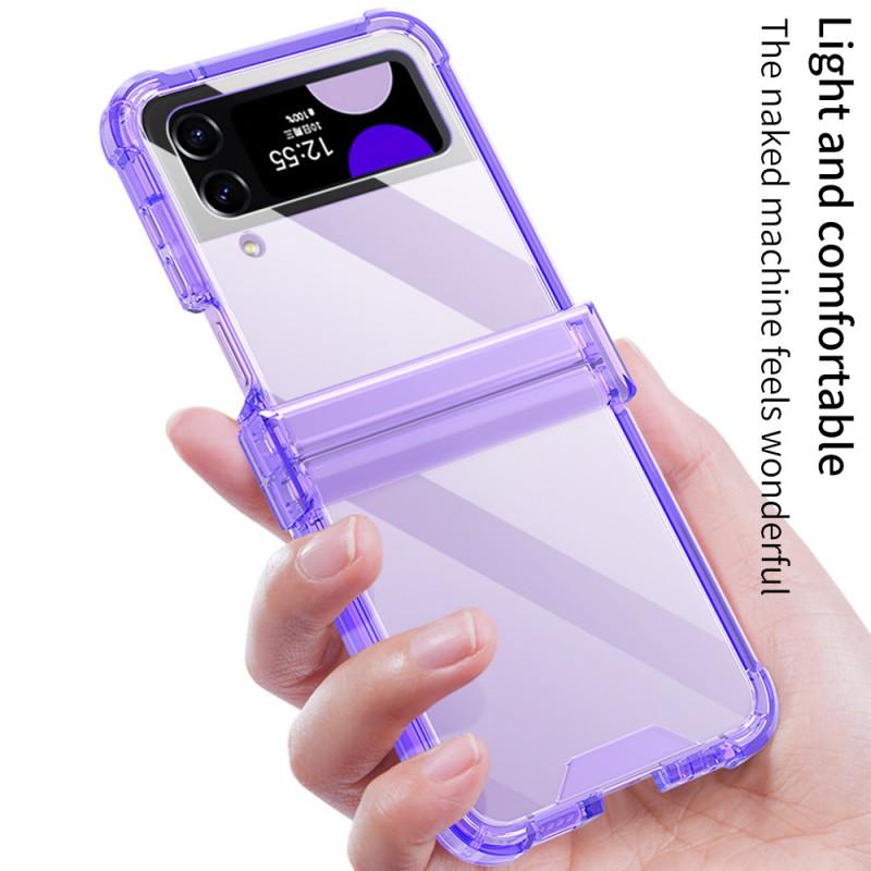 Transparent TPU Shockproof Case Galaxy Z Flip 3 4 Flexible Bumper With Air Cushion Protection Hinge Guard