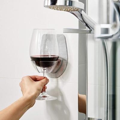 Watt Plastic Wine Glass Holder for Shower Bath Red Wine Glass Holder GY_zz947