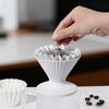 Codale Coffee Filter Paperweight, Metal Coffee Cone Tamper for Basket Filters and Drip Coffee (Silver)