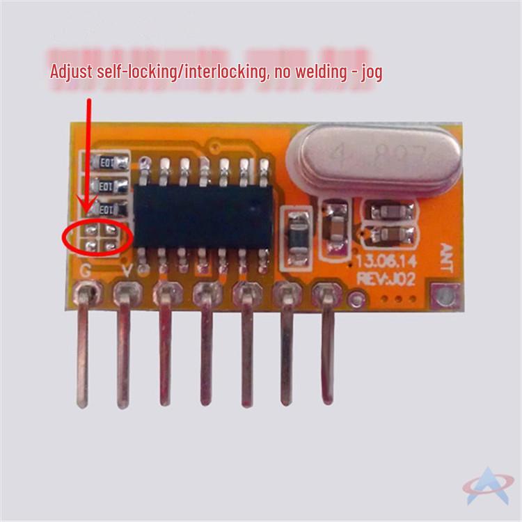 Four-Way Learning Code Superheterodyne Receiver Module with 315M/433M High/Low Level Output