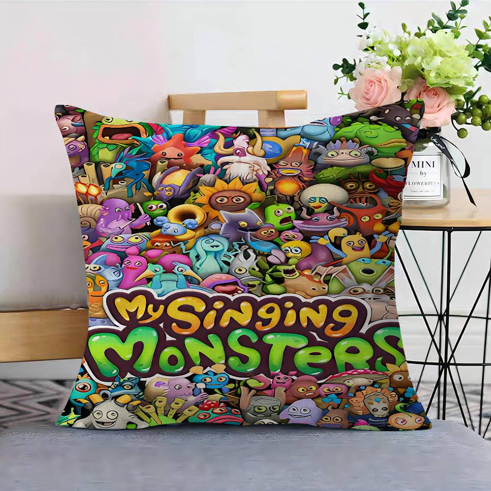 Подушка-чехол для подушки My Singing Monsters, чехол для автомобильной подушки 45x45 см, чехол для поясничной подушки, чехол для диванной подушки 30cmx30cm