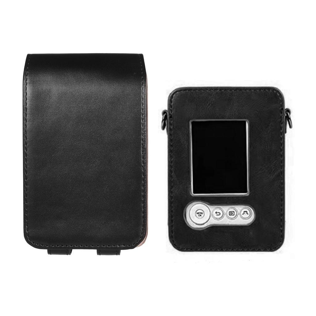 Compact Size Instant Camera Case Bag PU Leather with Shoulder Strap Compatible with Fuji Mini LiPlay