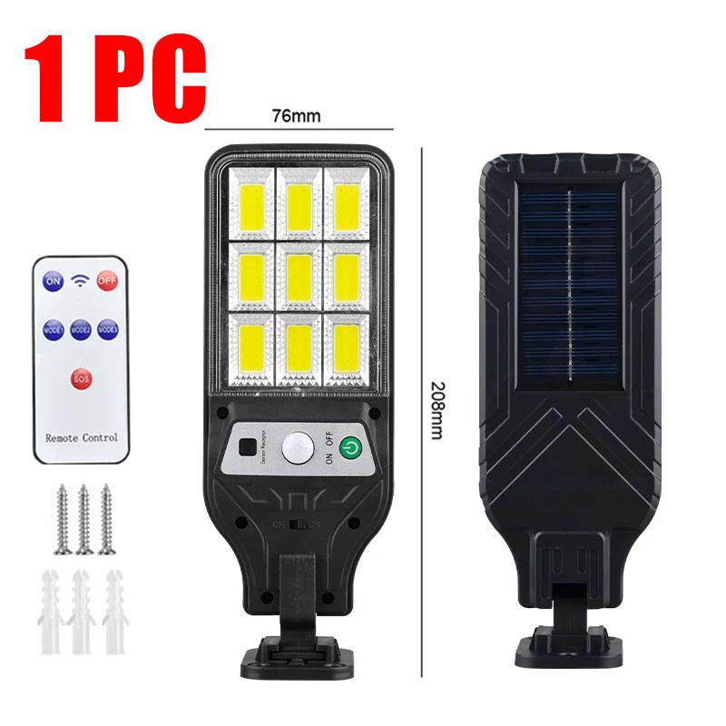 

Мощный светодиодный солнечный уличный светодиодный настенный светильник для двора, 3 режима, индукция человеческого тела, садовая терраса, гаражные ворота, уличное освещение 1 PC