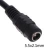 Durability 1Female to 2Male 5.5mmx2.1mm DC Power Supply Cable 36cm Length