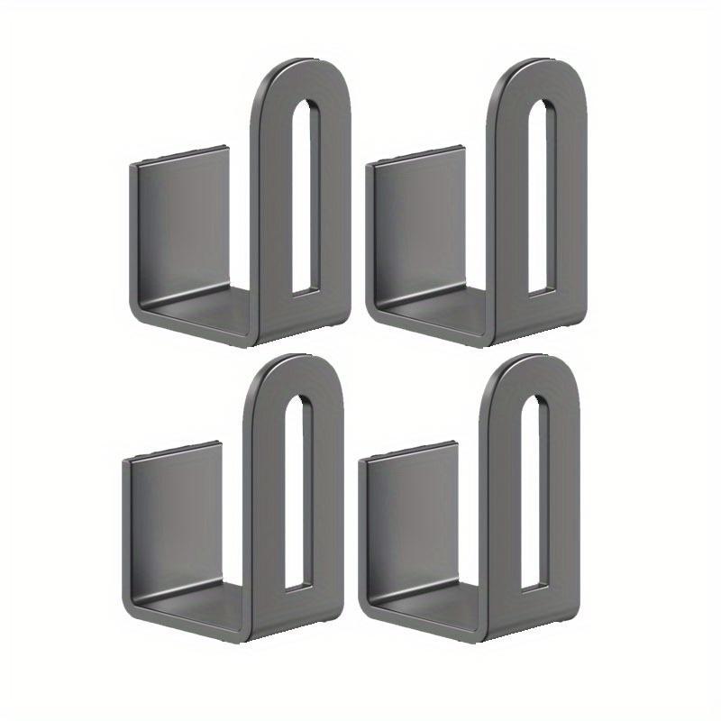 

4 шт. Стойка с 2 крючками без сверления, Деревянная кухонная стойка, Настенная многофункциональная стойка для хранения, Идеальный бытовой органайзер для хранения для кухни, ванной комнаты серый