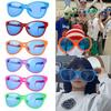 Fashion Masquerade Party Decoration Supplies Party Props Glow Glasses Square Glasses Shades Big Glasses