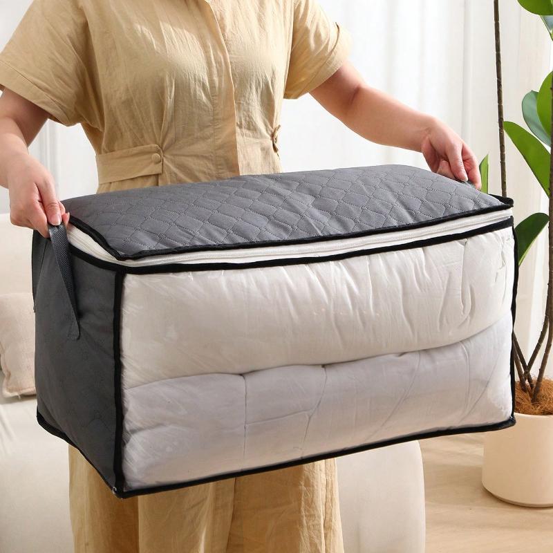 Large Capacity Storage Bag,Non-Woven Quilt Storage Bag, Quilt Travel Moving Storage Packing Bag, Clothes Luggage Storage Bag
