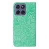 For Motorola Edge 60 5G/60 Fusion 5G Case Lace Flowers PU Leather Flip Wallet Phone Cover
