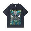 275 GSM Washed T-shirts 100% Cotton Kaiju No 8 V20 Kafka Print Unisex Heavy Cotton T Shirt