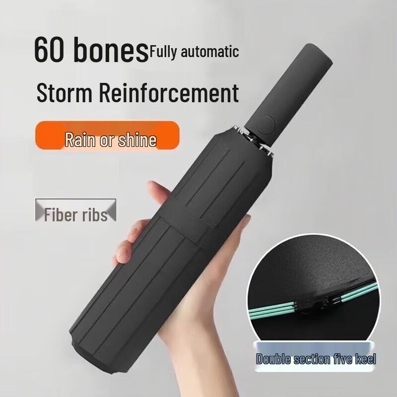 ZHUOPU Reinforced Automatic Windproof UV Protection Umbrella