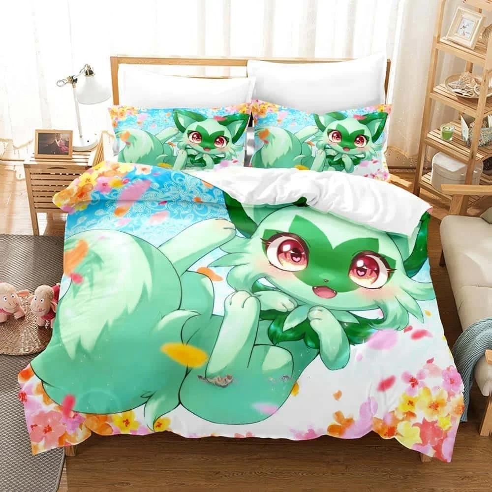 Anime Kawaii Girs Iono Bedding Set Single Twin Full Queen King Size Bed Set Adult Kid Bedroom Duvet Cover Sets For Home Textiles