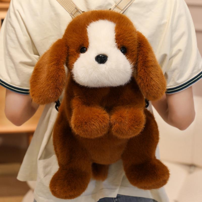 Niet-giftige 45cm Nieuwe Stijl Dierlijke Pluche Rugzak HondKat Pluche Rugzak Mode Zachte Crossbody Tas Modeartikelen Verjaardagscadeau