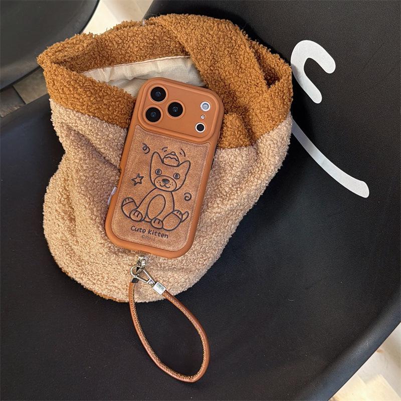 Cartoon Fun Jellycat Phone Case for iPhone 14, 15, 16 Pro Max, 17 Trendy Cover