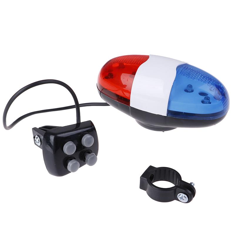 1 Pz Campanello per Bicicletta 4 Toni Tromba per Bicicletta Manubrio Bici Luce Sirena Elettronica