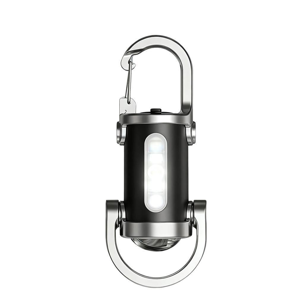 Multifunctional keychain light Outdoor camping Long battery life Mini flashlight Work portable emergency lighting