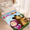 Russian animation Masha and the Bear Fairy Tale Cartoon Carpet Soft Home Living Room Bedroom Door Mat Outdoor Picnic Ground Mat rug T4
