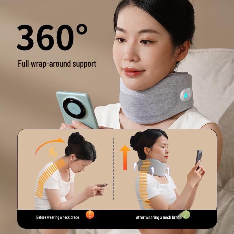 HEZHENG Smart Heated Neck Massager & Brace CN plug (adapter included)