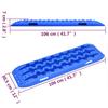 Vidaxl Trapy, 2 Pcs., Blue, 106X30.5X7 Cm, Nylon