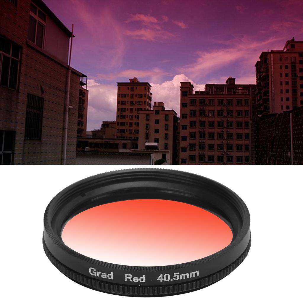 Junestar 40.5mm Gradient Filter Multilayer Coating Waterproof Gradual Colour Lens Filter for Camera