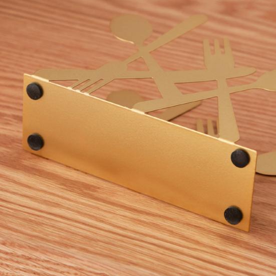 Moderne stående serviet holder til bord Metal serviet dispenser med bestik/vinglas design til køkken Spisestue Restaurant