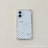 Simple wind full screen black polka dots suitable for iPhone17promax square hot-selling Japanese and Korean Apple mobile phone case