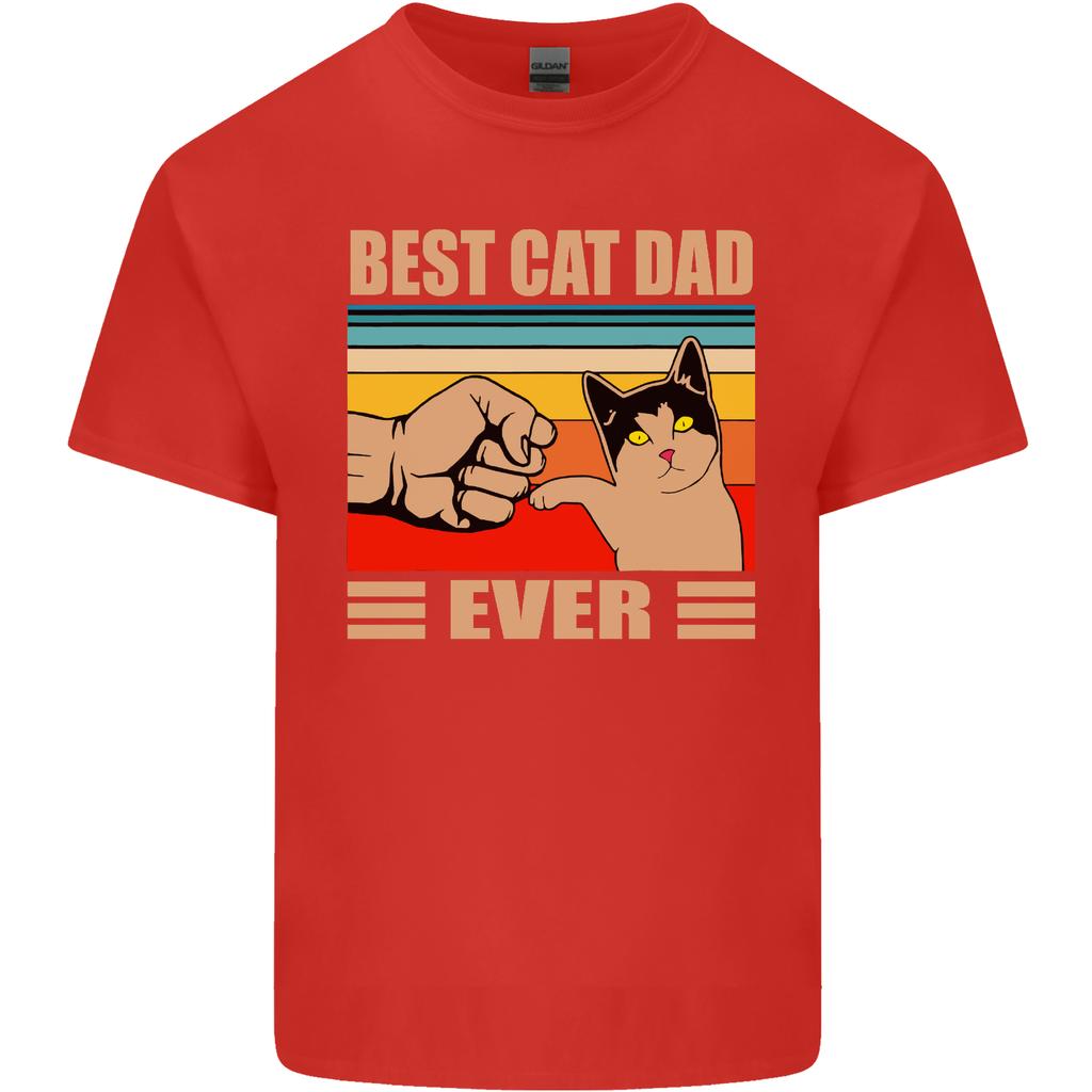 Best Cat Dad Ever Funny Fathers Day Unisexs Light Cotton TShirt