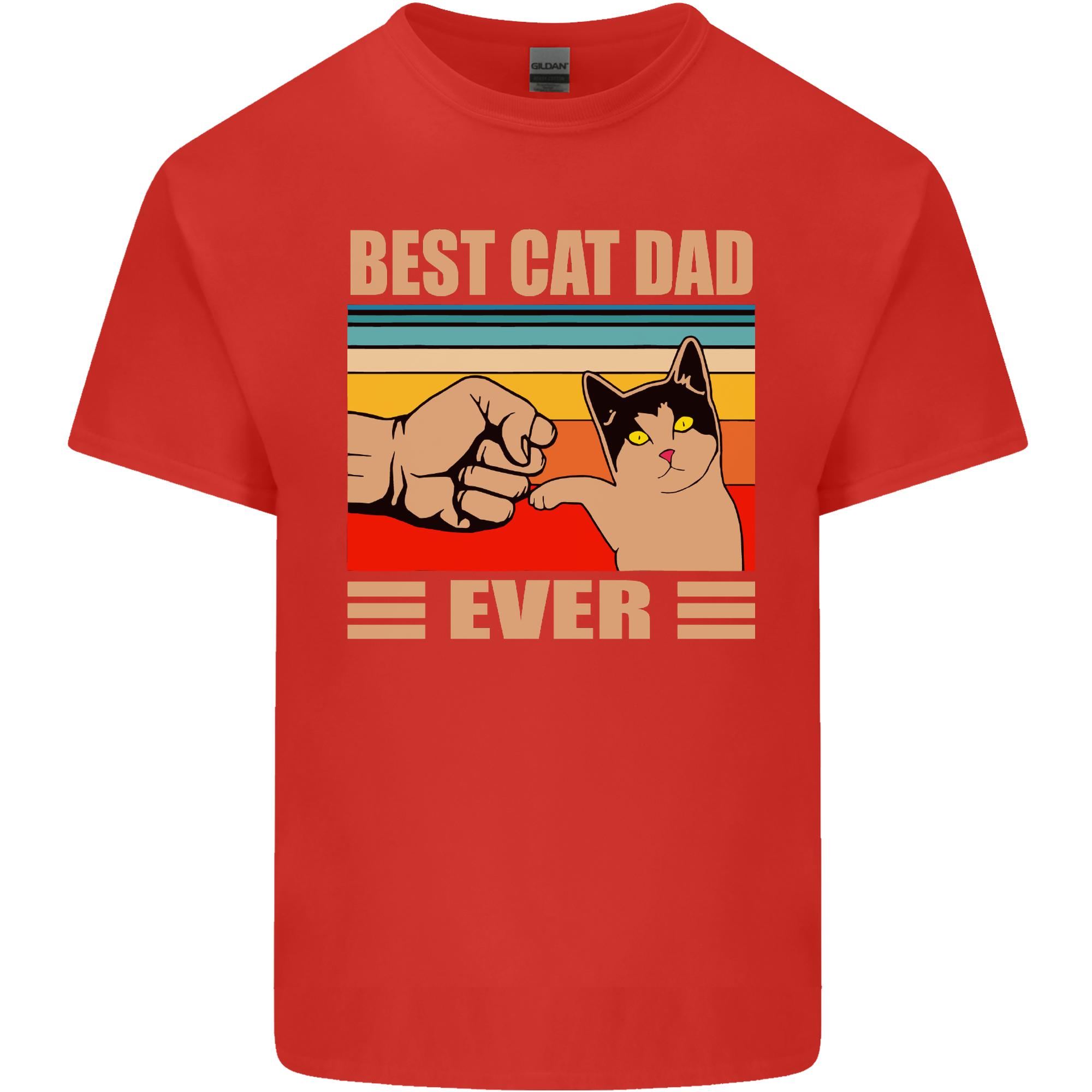 Best Cat Dad Ever Funny Fathers Day Unisexs Light Cotton TShirt S