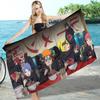 Classic Anime N-Naruto-S-Akatsuki Microfiber Blanket Drying Beach Towels Oversized Printing Super Absorbent Pool Towel Blanket