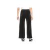 Nike Solid Logo Print Corduroy Wide Leg Long Pants Split Sports Pants Women Pants Black DQ5922-010