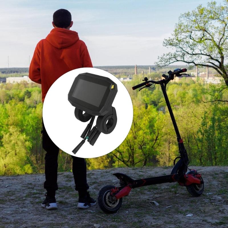 Electric Scooter Display Plastic Color Screen LCD Dashboard Replacement Color Screen Controller Assembly Quick Install