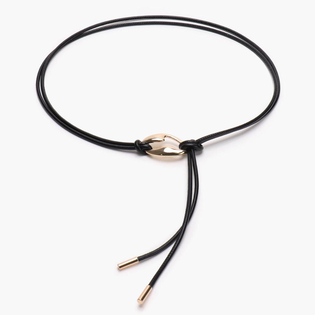 French Vintage Metal Waist Belt For Dresses With Adjustable Ties For Casual And Office Wear