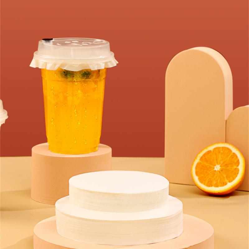 2/3/4SETS Coffee Sealing Paper Milk Beverage Gasket White Food Grade Kitchen Accessories Sealing Film For Takeout Packaging