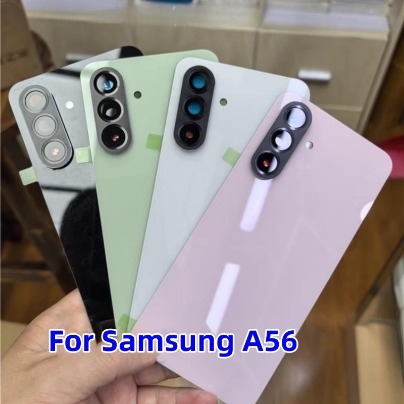 

Back Glass back cover for Samsung Galaxy A56 A36 SM-A566B/DS A366B/DS battery cover Housing Cover Repair Parts Battery Door Black for A36