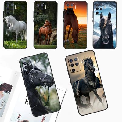 Horse Animal For OPPO A79 A74 A94 A58 A78 A98 A5 A9 A53 A52 A72 A15 A17 A77 A16 A76 A96 A57S A54S Case
