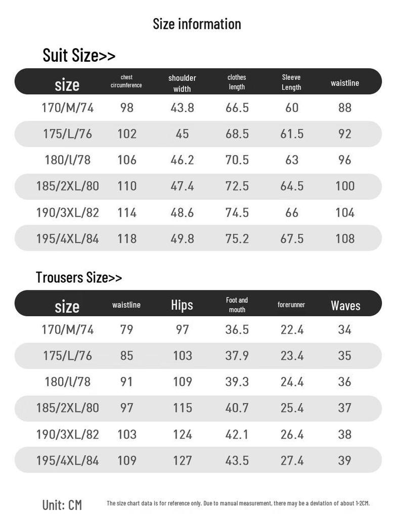 Men's Wool Blend Slim Fit Business Suit Set