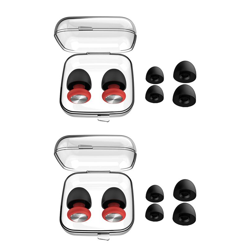 

ABNR Ear Plugs For Noise Reduction Waterproof Silicone Ear Plug For Noise Reduction, Work & Noise Sensitivity красный