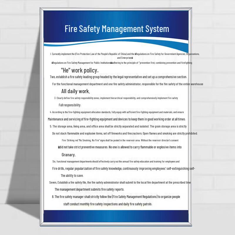 Warehouse Safety Procedures Sign