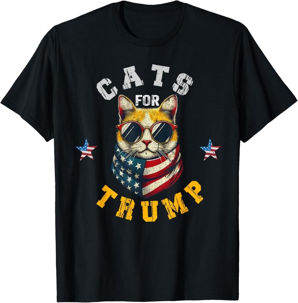 Cats For Trump 2024 Funny Tee For Vance Trump 2024 T-Shirt Unisex T-Shirt XXXXL