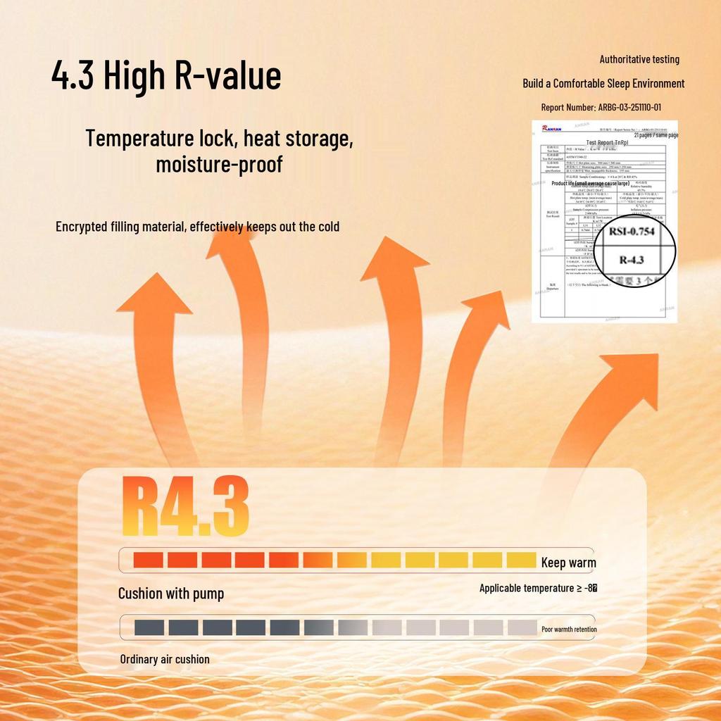 Portable Auto-Inflatable Air Mattress with Pump for Outdoor Camping