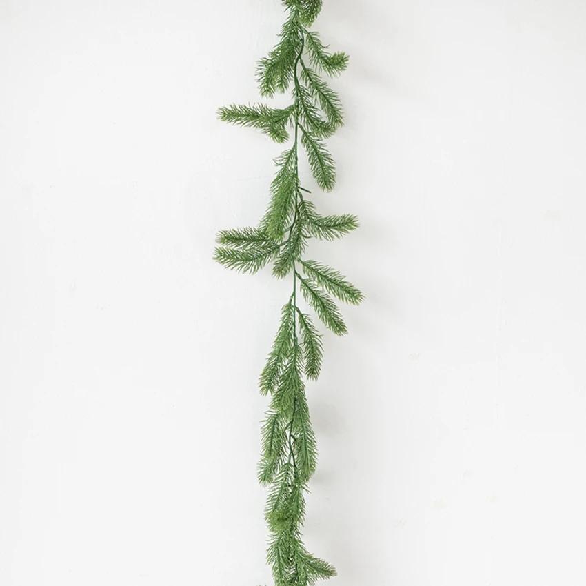 2M Mesh Pine Leaves Artificial Plants Christmas tree decoration Grass vine skewers Outdoor garden Home Wedding Photography props