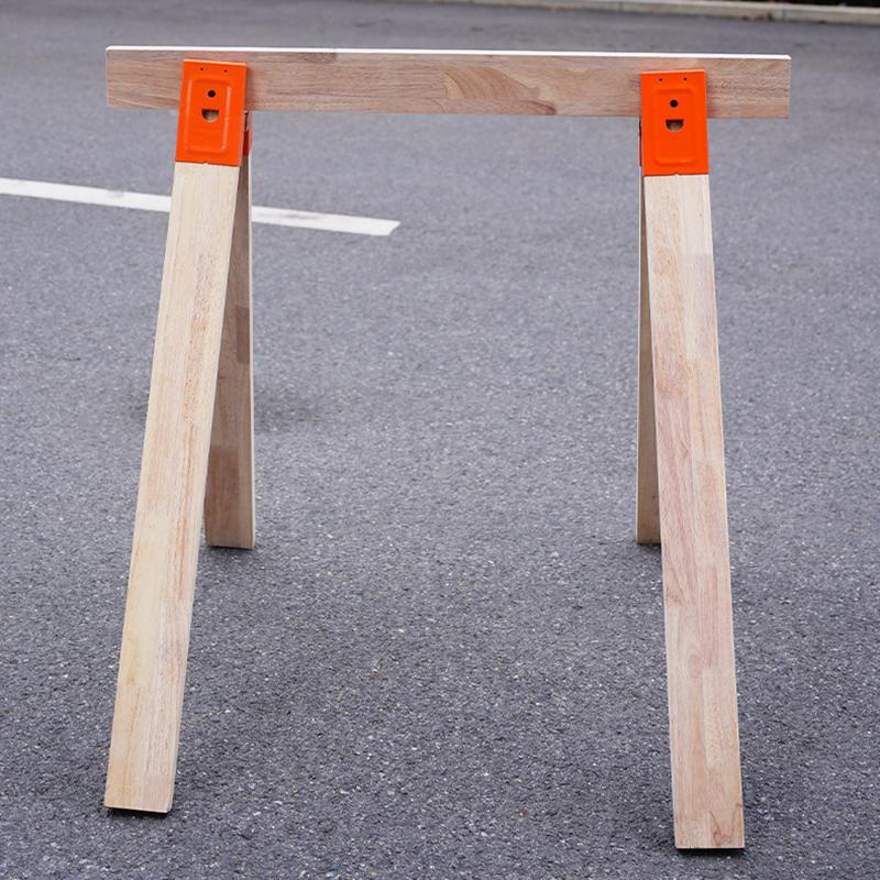 2Pcs Sawhorse Bracket, Durable & Easy Metal Brackets for Creating Sturdy & Reliable Sawhorses Woodworking Table Bracket Tools