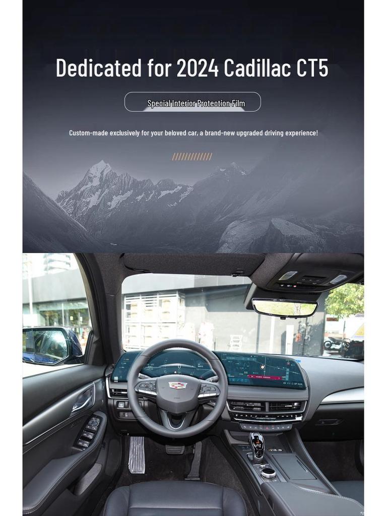 2024 Cadillac CT5 Console & Navigation Screen Protector Kit