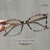 Stylish Square Leopard Print Reading Glasses for Men and Women, High-end Anti-blue Light Reading Glasses for The Elderly.