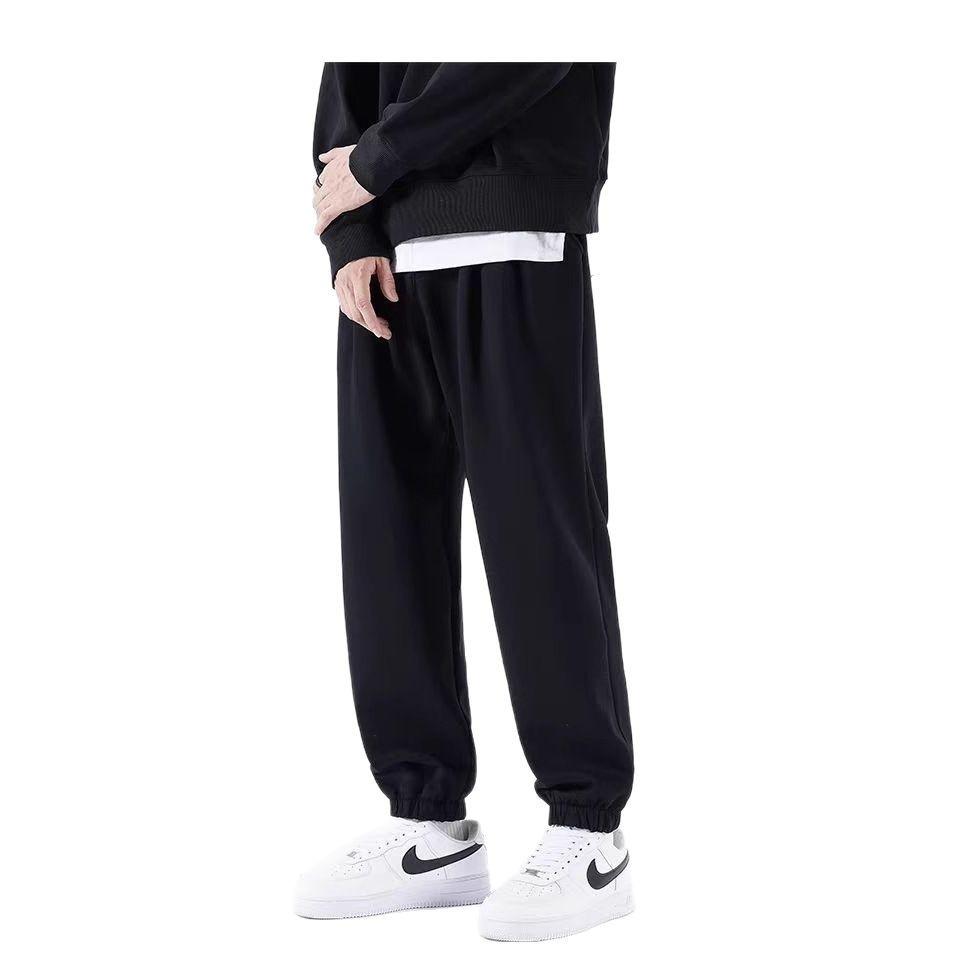 New casual sports pants men's summer tied feet nine-point trousers student trousers casual trousers