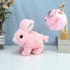 Robot Rabbit Pet Plush Electronic Bunny Toy Walking Jumping Running Shake Ears Electric Animal Kids Birthday Christmas Gift Toy