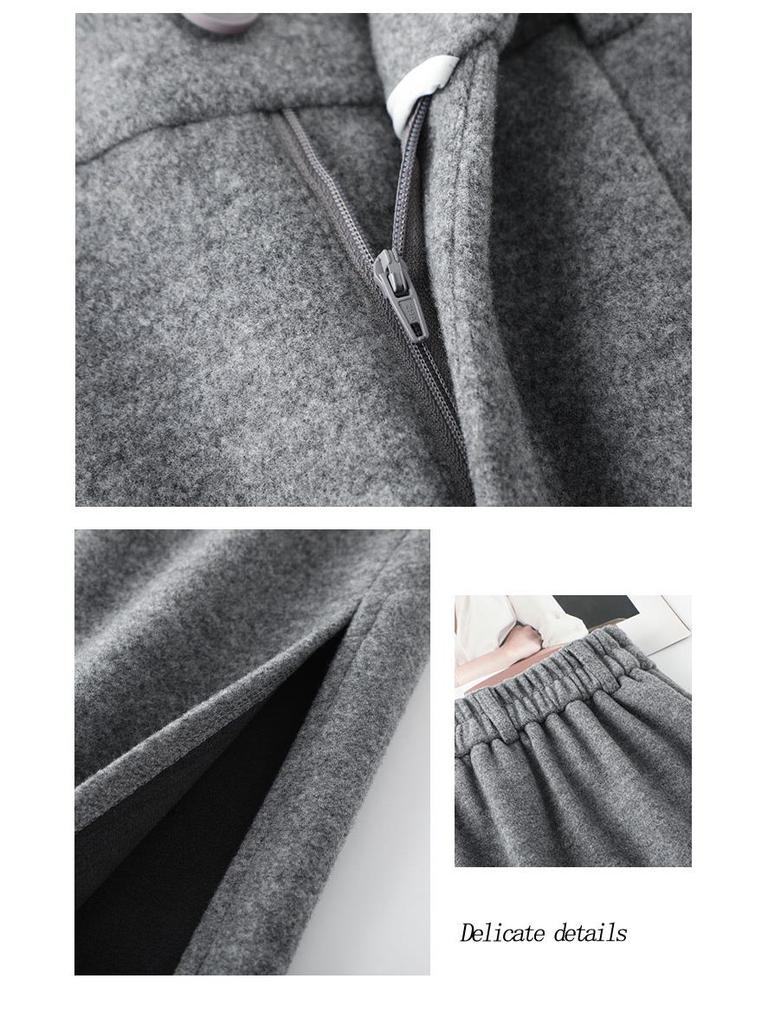 2025 High-Waisted Drapey Warm Slimming Mid-Length Straight Skirt