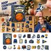 Sports Advent Calendar Days 2D Acrylic Blue and Yellow Basketball for Fans