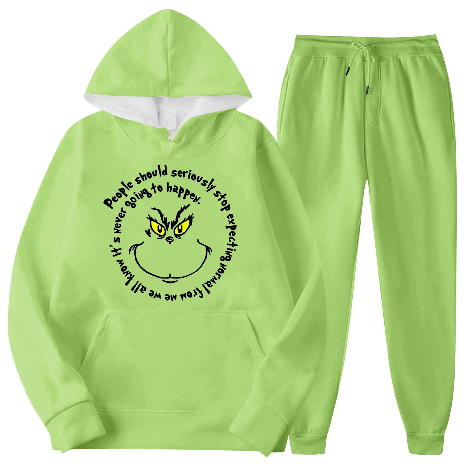 

Мужской и женский костюм с длинным рукавом и круглым вырезом с принтом Glitch, толстовка с капюшоном и штаны L